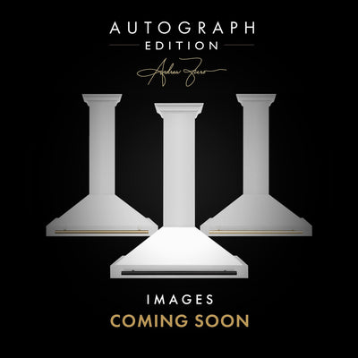 ZLINE 30 in. Autograph Edition Convertible Fingerprint Resistant DuraSnow Stainless Steel Range Hood with Champagne Bronze Handle (KB4SNZ-30-CB) [Color: Champagne Bronze Accents]