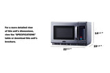 23" Wide Countertop Microwave