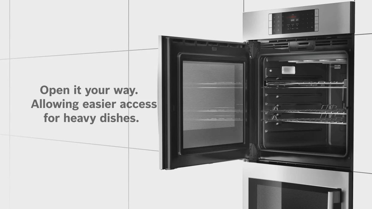 Benchmark™ Double Wall Oven 30'' Door hinge: Right, Stainless Steel