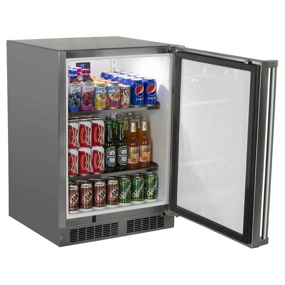 24-In Outdoor Built-In All Refrigerator with Door Swing - Right