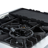 Giovanni 30-inch Gas Range Black & Antique Brass Design, 5 Burners 67,000 BTU, 4.32 cu.ft. Convection Oven