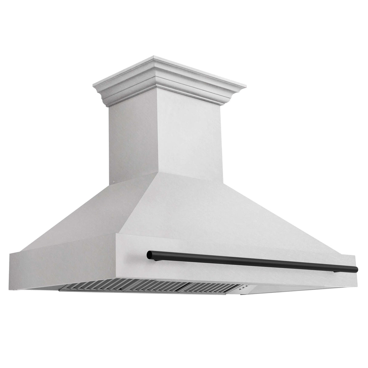 48 in. ZLINE Autograph Edition DuraSnow Stainless Steel Range Hood with DuraSnow Stainless Steel Shell (8654SNZ-48) [Color: Matte Black]
