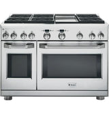 GE Monogram® 48" Dual-Fuel Professional Range with 6 Burners and Griddle (Liquid Propane)