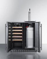 30" Wide Built-in Indoor/outdoor Combination Beverage Center/kegerator