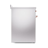 ILVE UNI304QNMPSSP Nostalgie II Noblesse 30 inch Induction Range (Solid Door, Stainless Steel, Copper)