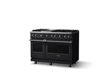 48"W. Sealed Burner Gas Range (Burner: 6g, Finish: Onyx, Trim: Polished Chrome, Fuel: Natural Gas)