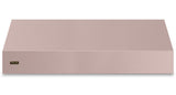 60"W. 18"H. Wall Hood (Finish: Blush, Trim: Brushed Brass)