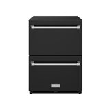 24 Inch Undercounter Built-in / Freestanding Drawer Freezer - Black/stainless Steel  Gordon Ramsay Series