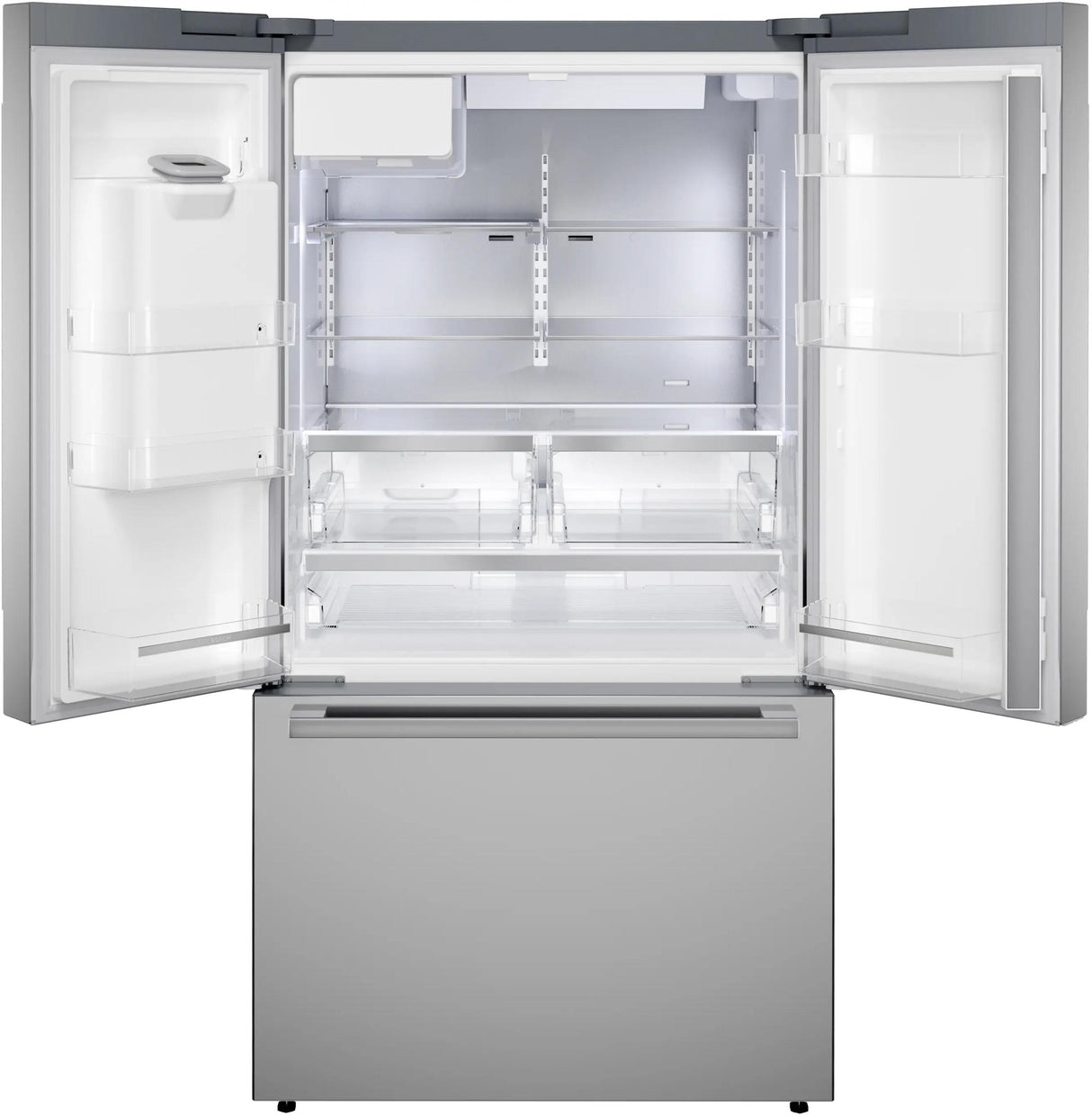 500 Series French Door Bottom Mount Refrigerator 36" Stainless steel (with anti-fingerprint), Total No Frost