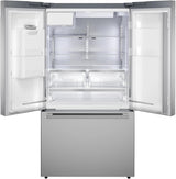 500 Series French Door Bottom Mount Refrigerator 36" Stainless steel (with anti-fingerprint), Total No Frost