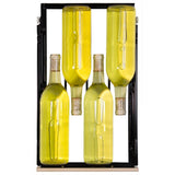 15-In Built-In High Efficiency Single Zone Wine Refrigerator with Door Style - Stainless Steel Frame Glass, Door Swing - Right