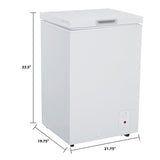 3.5 cu. ft. Chest Freezer - White / 3.5 cu. ft.