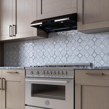 550 CFM 30" Filter Free Under Cabinet Range Hood Black