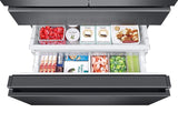 23 cu. ft. Counter Depth 4-Door French Door Refrigerator in Black Stainless Steel