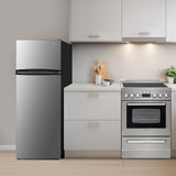 Avanti 7.5 cu. ft. Apartment Size Refrigerator, Top Freezer, Reversible Doors, Adjustable Glass Shelves, ENERGY STAR®, in Stainless Steel (RA7501BS)