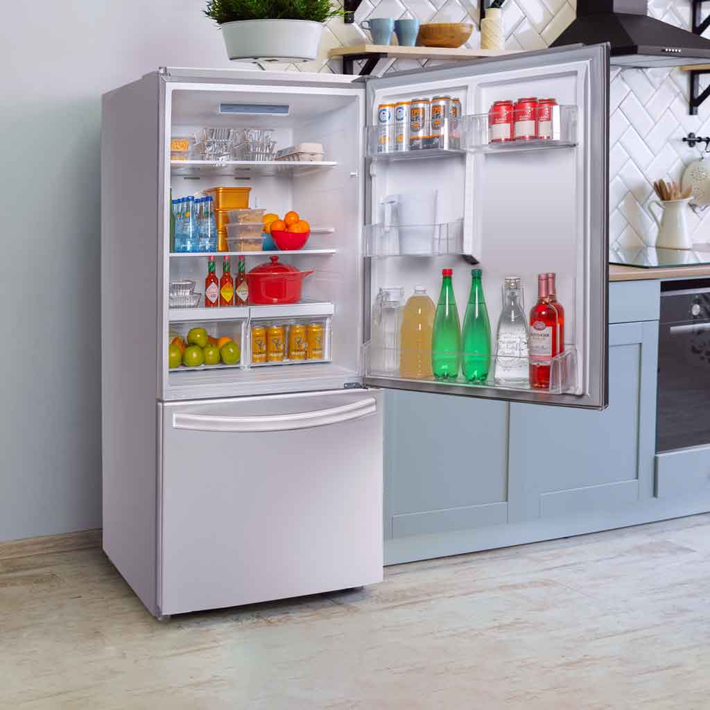 Danby Designer 18.7 cu. ft. Apartment Fridge Bottom Mount in Stainless Steel