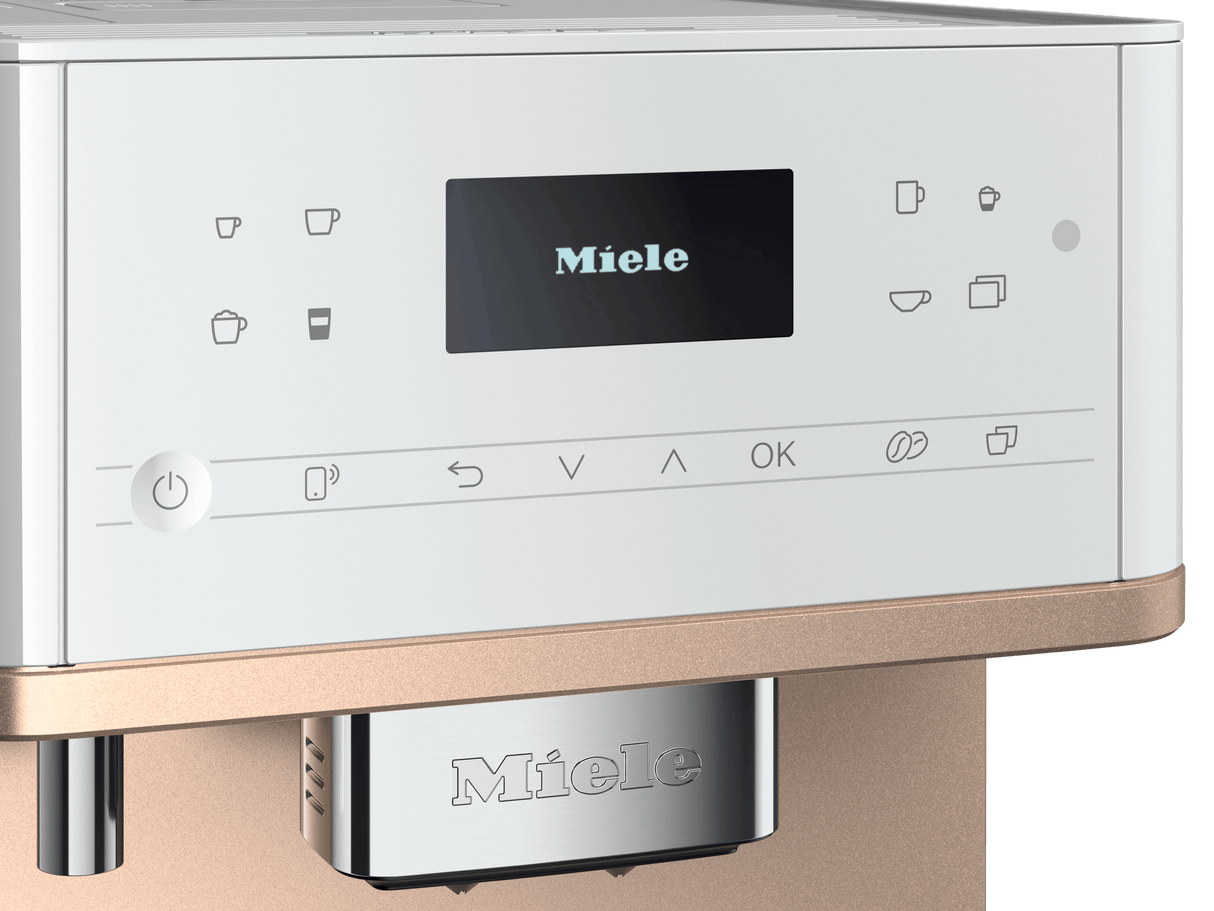 CM 6360 MilkPerfection Lotus white-CM - Countertop coffee machine With WiFi Conn@ct, high-quality milk container, and many specialty coffees.