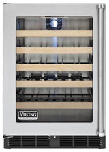 24" Undercounter Wine Cellar VWCI, Clear Glass, Left Hinge/Right Handle