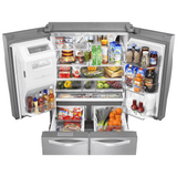 36-inch Wide Double Drawer French Door Refrigerator with Dual Cooling System - 26 cu. ft.