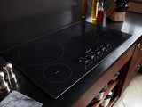 36" Electric Cooktop with 5 Radiant Elements - Black