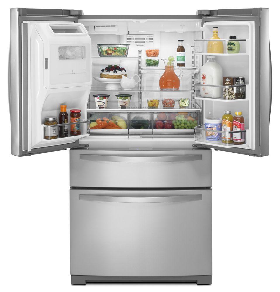 36-inch Wide 4-Door Refrigerator with More Flexible Storage
