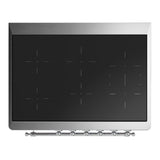 ILVE UMIB36NR3EGC Majestic III 36 inch Induction Range with 6 Elements, 3.5 cu. ft. Total Oven Capacity (Triple Glass Door, Emerald Green, Chrome)