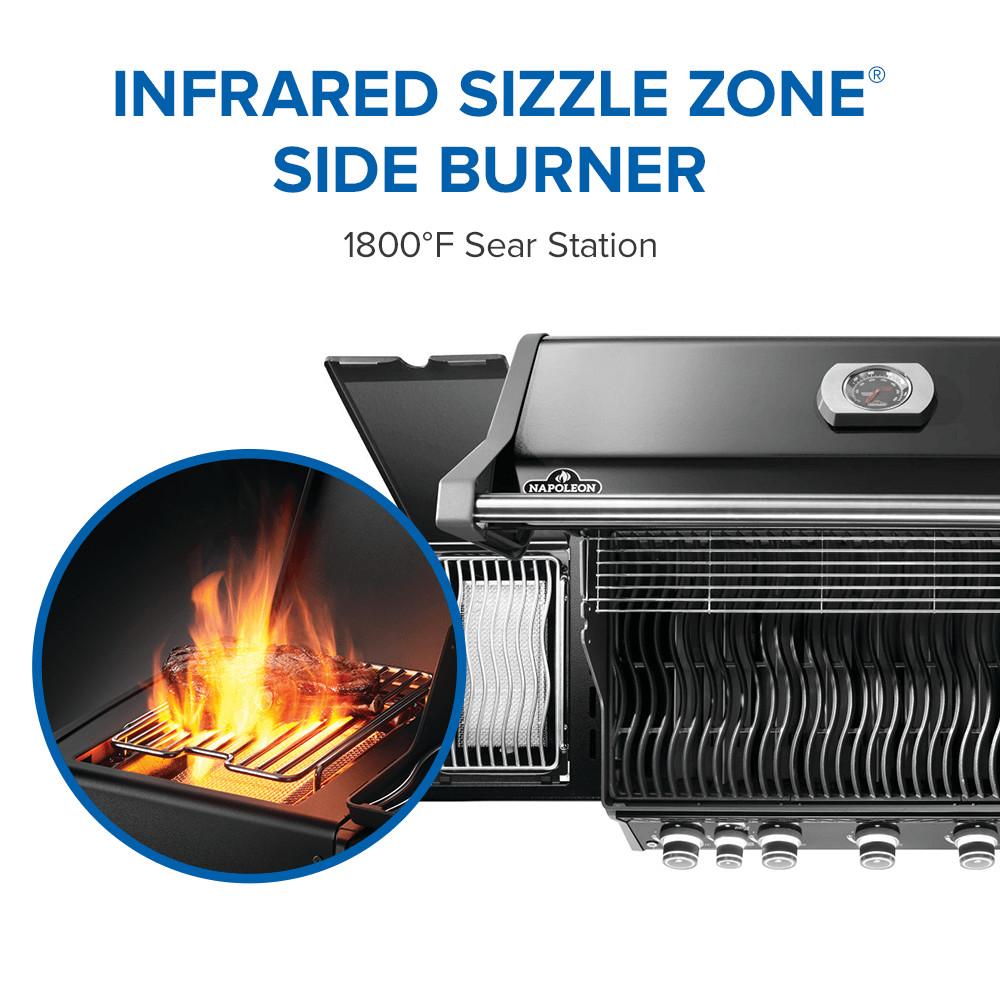 Rogue PRO 625 SIB with Infrared Side Burner , Propane, Black