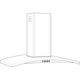 GE Profile™ 30" Wall-Mount Chimney Hood