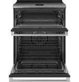 CAF(EBACK)™ 30" Smart Slide-In, Front-Control, Radiant and Convection Double-Oven Range in Platinum Glass