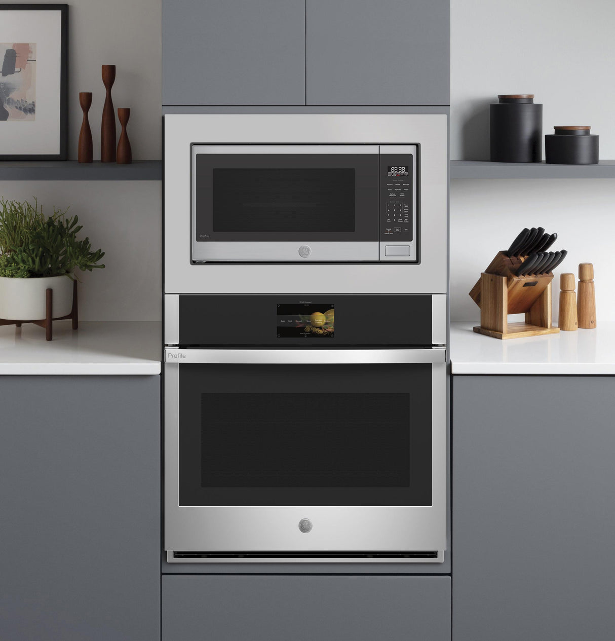 GE Profile™ 2.2 Cu. Ft. Built-In Sensor Microwave Oven