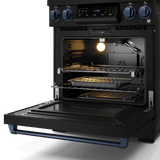 30 Inch Professional Lp Range With Tilt Panel Touch Control In Matte Black/blue  Gordon Ramsay Series