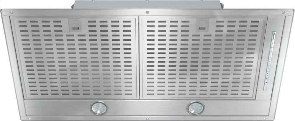 DA 2588 Stainless steel - Insert ventilation hood with energy-efficient LED lighting and backlit controls for easy use.