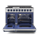48 Inch Professional Gas Range With Pro-style Knobs In Stainless Steel/blue  Gordon Ramsay Series