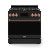 36 Inch Professional Gas Range With Tilt Panel Touch Control In Black/rose Gold  Gordon Ramsay Series
