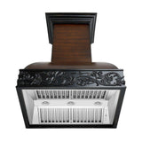 ZLINE 30" Designer Series Wooden Wall Range Hood with Crown Molding (393AH-30)