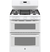 GE® 30" Free-Standing Gas Double Oven Convection Range