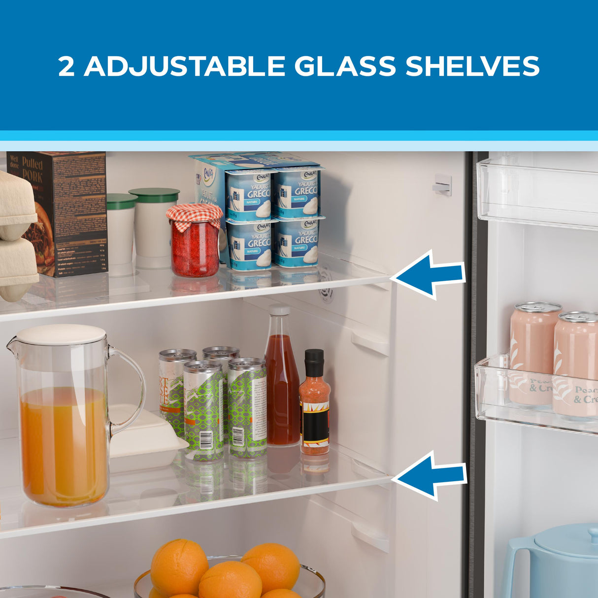 Avanti Frost-Free Apartment Size Garage Ready Refrigerator, 18.0 cu. ft. Capacity, in Stainless Steel (AVFF18DLJ0SS)
