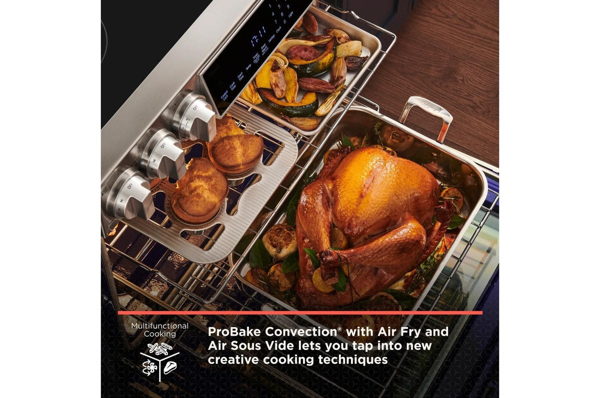 LG STUDIO 6.3 cu. ft. Smart wi-fi Dual Fuel Slide-in Range with ProBake Convection® and EasyClean®