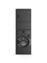 Matte Black Stacked Washer - Electric Dryer