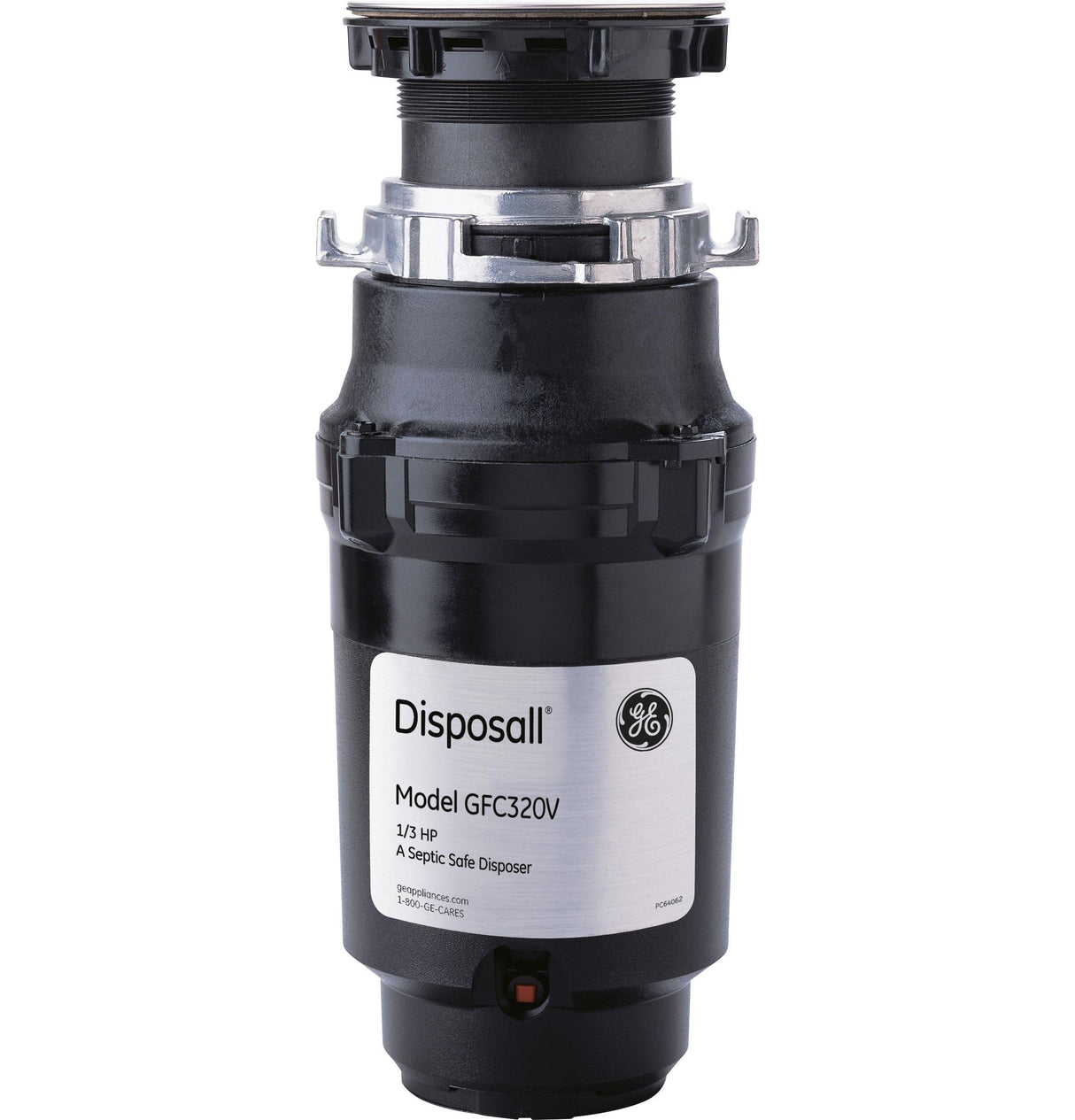 GE1/3 HP Continuous Feed Garbage Disposer Non-Corded
