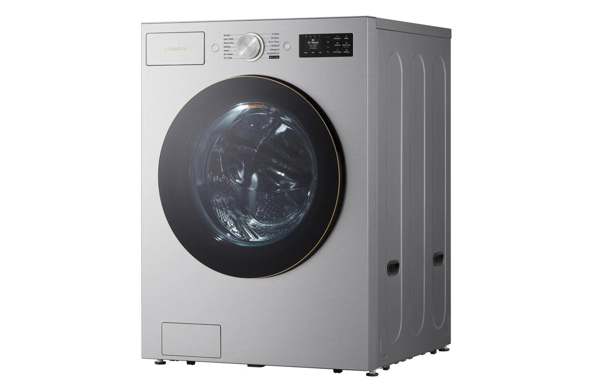LG SIGNATURE 5.8 cu. ft. Mega Capacity Smart Front Load Washer with TurboWash® 360(degree), Built-In Intelligence, ezDispense® and Hybrid Electronic Controls with LCD Display
