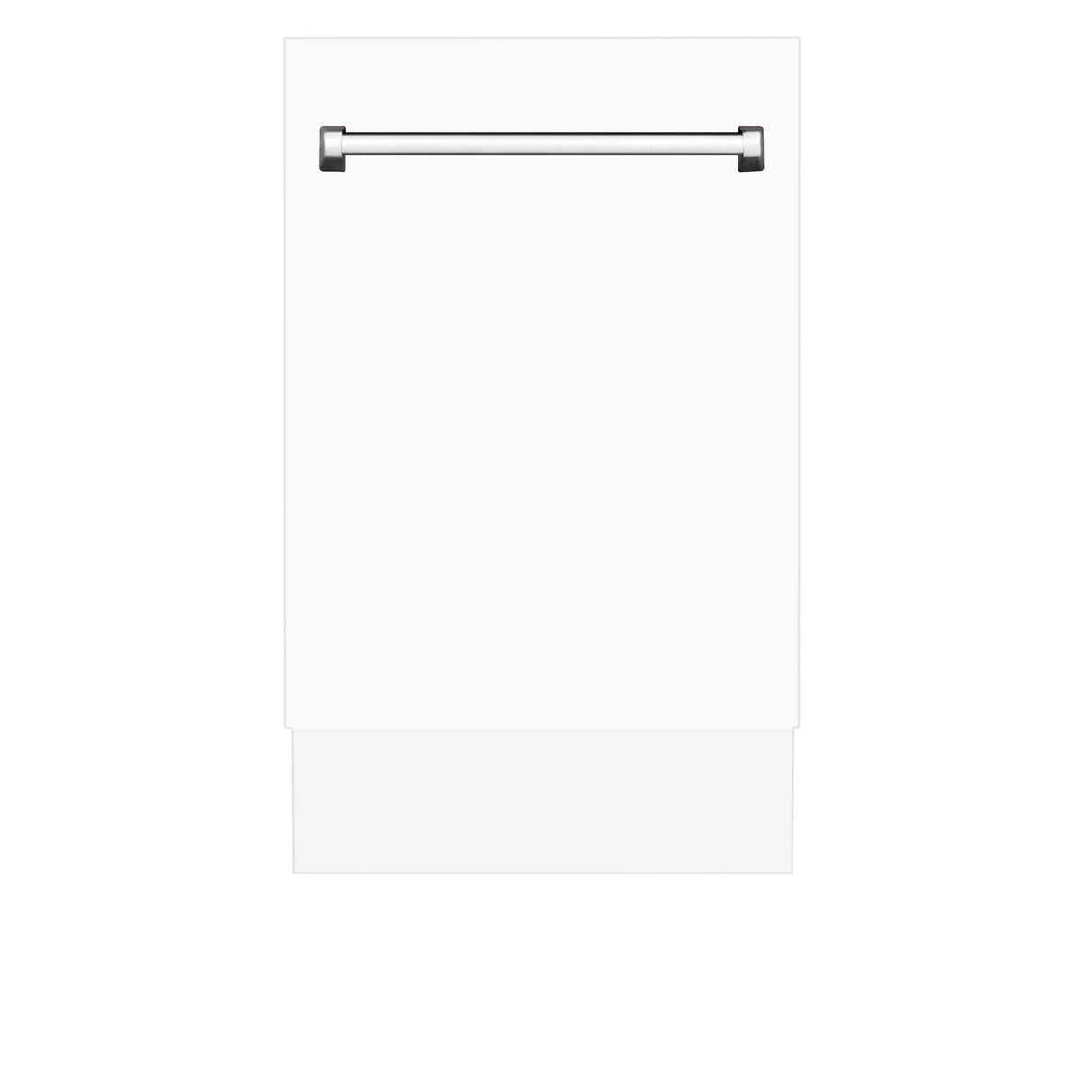 ZLINE 18" Tallac Series 3rd Rack Top Control Dishwasher with Traditional Handle, 51dBa [Color: White Matte]