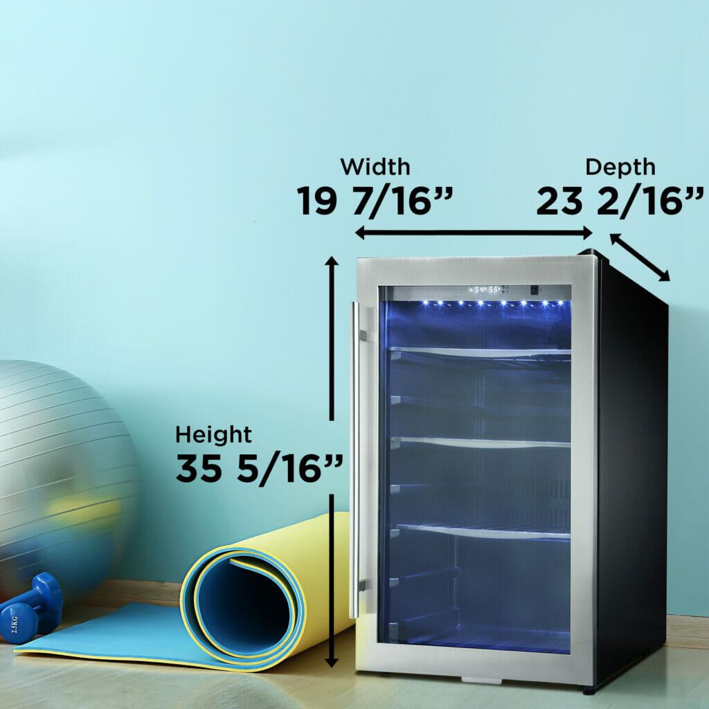 Danby 4.3 cu. ft. Free-Standing Beverage Center in Stainless Steel