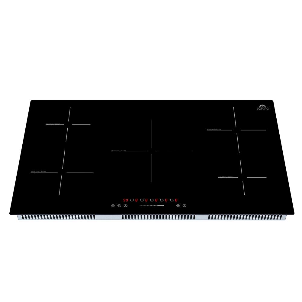 Forno Parco 36-Inch Induction Cooktop, 5 Zones, 10,200W Total Power, Touch Control, 9 Power Levels, Booster Function