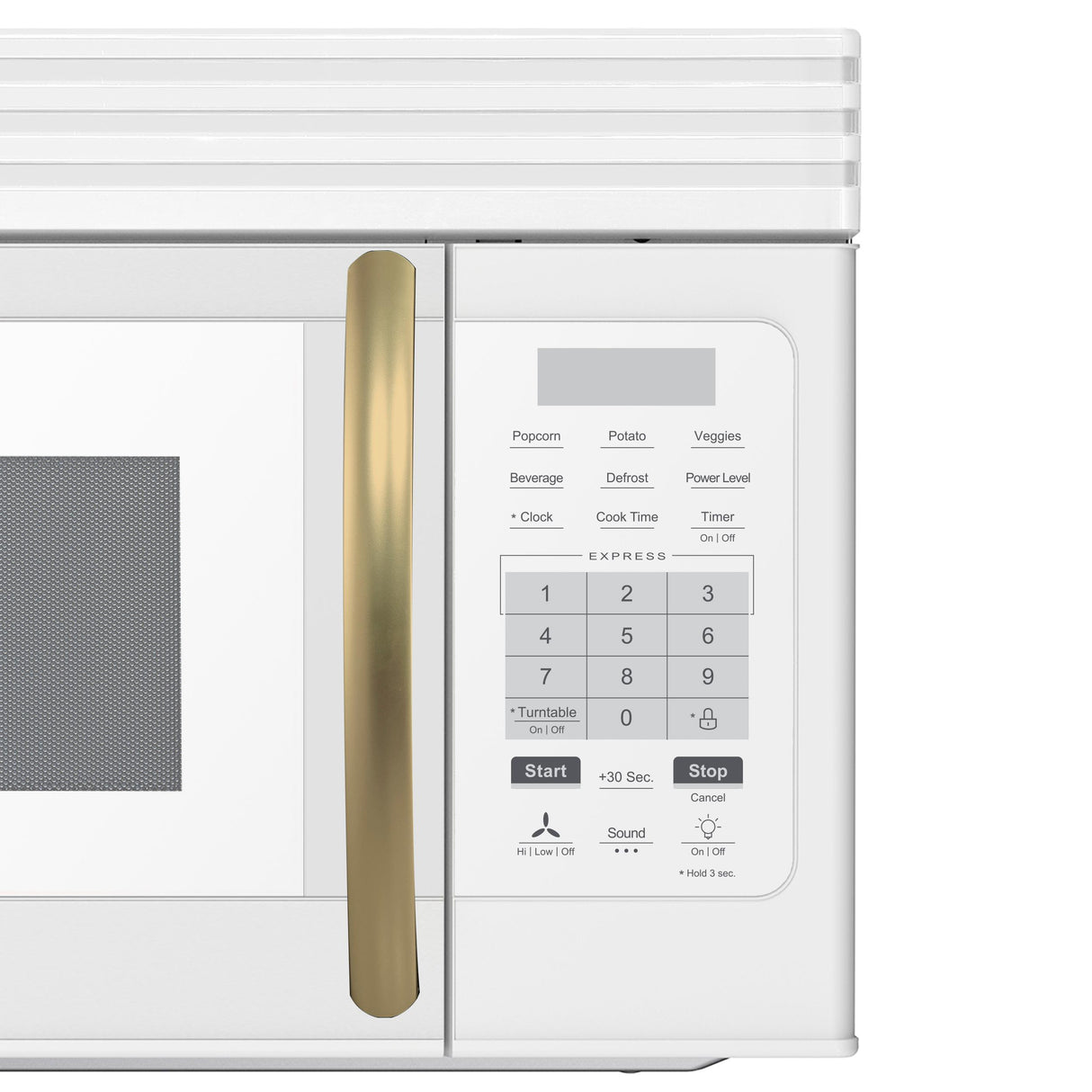 Forno Scalo 30-Inch Over the Range Microwave, White - 1.6 cu.ft, 300 CFM Vent, Touch Control, LED Light