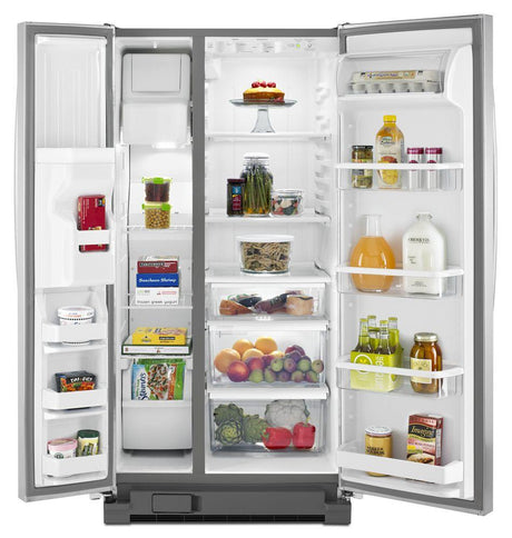 33-inch Wide Side-by-Side Refrigerator with LED Lighting - 21 cu. ft.