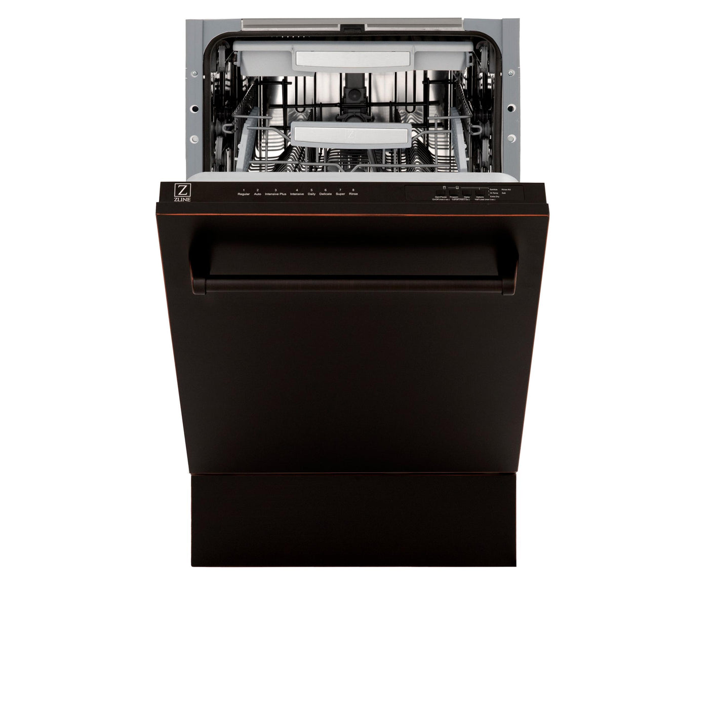 ZLINE 18" Tallac Series 3rd Rack Top Control Dishwasher with Traditional Handle, 51dBa [Color: Oil Rubbed Bronze]