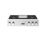 36-inch Gas Pro Rangetop 4 Burners and Griddle