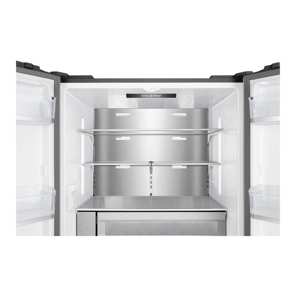 Verona VEBFD3620WIFS 36 inch French Door Counter-Depth Refrigerator with 20.2 cu. ft. Total Capacity, Internal Water Dispenser, Automatic Ice Maker in Stainless Steel
