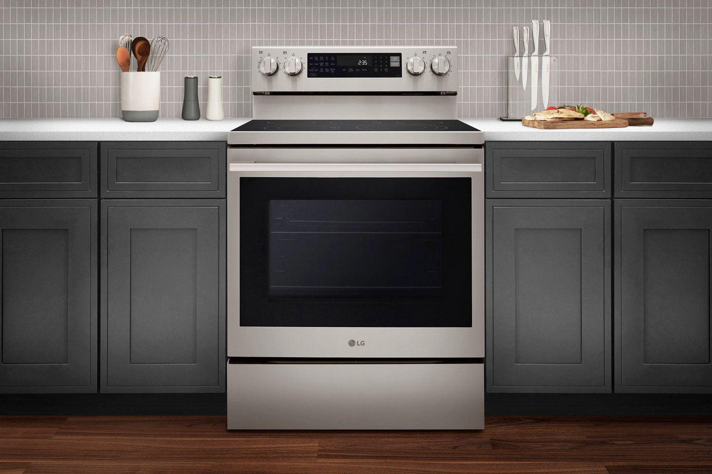 6.3 cu. ft. Smart Wi-Fi Enabled ProBake Convection® Electric Range with Air Fry & EasyClean®